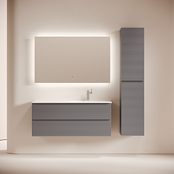 Sancos Тумба с раковиной Folk 120 R grey soft раковина Grace 121 R CN7021 – фотография-4