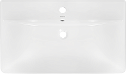 Brevita Тумба с раковиной Cascade 80 подвесная белая – фотография-10