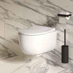 Ambassador Сиденье для унитаза Abner тонкое белое – фотография-6