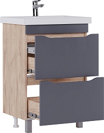 Vigo Тумба под раковину Wave 600-0-2 дуб золотой – фотография-2