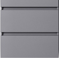 Style Line Тумба под раковину над стиральной машиной Леон 120 подвесная Люкс Plus серая матовая