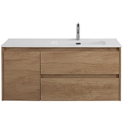 BelBagno Мебель для ванной Kraft 100 R подвесная Rovere Nebrasca Nature – фотография-2