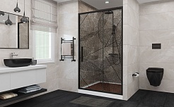 DTO Душевая дверь в нишу FB 140-160 Black – фотография-8