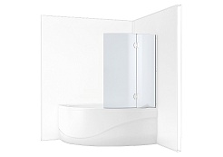 Aquanet Шторка на ванну AQ3-R матовое стекло – фотография-3