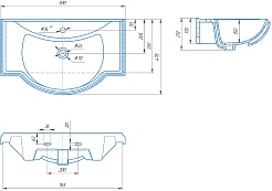 Opadiris Мебельная раковина Kirovit Классик 80 – фотография-2