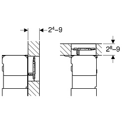 Geberit Кнопка смыва Omega 60 115.081.SQ.1 умбра – фотография-3