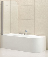 Cezares Шторка на ванну ECO-O-V-1-80/140-C-Cr