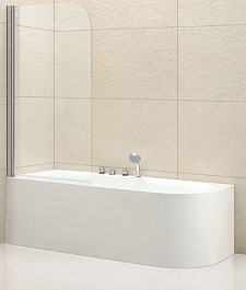 Cezares Шторка на ванну ECO-O-V-1-80/140-C-Cr – фотография-1