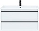 Aquanet Тумба под раковину Lino 90 подвесная белая матовая – картинка-18
