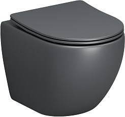 Grossman Унитаз подвесной Color GR-4455GMS серый матовый – фотография-1