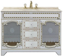 Misty Мебель для ванной Элис 120 белая патина – фотография-2