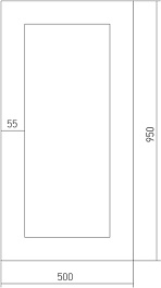 Mixline Зеркало Багет Бук 50 – фотография-2