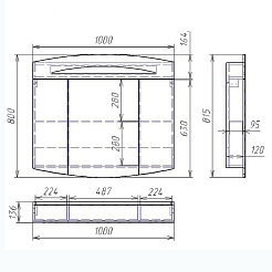 Owl 1975 Мебель для ванной Sjel stor 100 – фотография-9