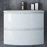 Cezares Тумба с раковиной Vague 70 bianco lucido