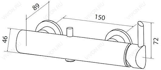Am.Pm Смеситель Awe F1520000 для душа – фотография-2