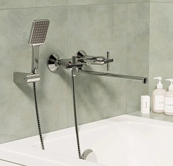 Mixline Смеситель для ванны и раковины 1/2 керамический ML37-02 "Cross" – фотография-3