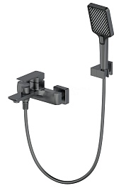 Oliveeka Смеситель для вынны с душем D OL-639003A-BGM матовый оружейный металл – фотография-1