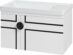 Brevita Мебель для ванной Oslo 80 белая – фотография-4