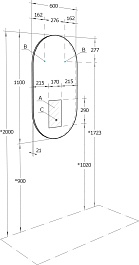 Акватон Мебель для ванной Сохо 100 подвесная дуб веллингтон/графит софт – фотография-18