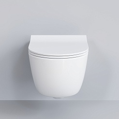 Ambassador Сиденье для унитаза Abner тонкое белое – фотография-4