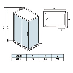 WeltWasser Душевая кабина LAINE 1211 – фотография-2