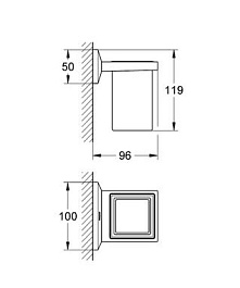 Grohe Стакан Allure Brilliant 40493000 – фотография-5