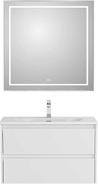 BelBagno Мебель для ванной Kraft 39 80 Bianco Opaco с раковиной BB-8099-3-70 – фотография-1