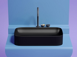 Ceramicanova Мебельная раковина Element 70 CN6054MB чёрный матовый – фотография-6