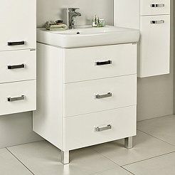 Акватон Тумба с раковиной "Америна 60 М" белая – фотография-2