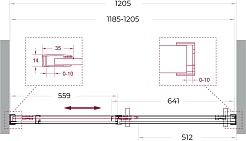 BelBagno Душевая дверь в нишу Soft Close-1 SOFT_CLOSE-1-BF-1-120-C-Cr 120x200 профиль хром стекло прозрачное – фотография-11