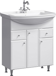 Aqwella Тумба с раковиной Барселона 85 с корзиной – фотография-1