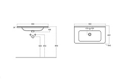 BelBagno Тумба с раковиной Albano-Cer 80 подвесная Rovere Rustico – фотография-11