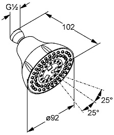 Kludi Верхний душ "Freshline 623910500" – фотография-2
