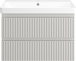 Brevita Тумба под раковину Victory 80 подвесная серый кашемир – фотография-1