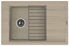 Florentina Мойка гранитная Липси 780Р с крылом песочный