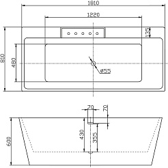 BelBagno Акриловая ванна BB19 – фотография-2