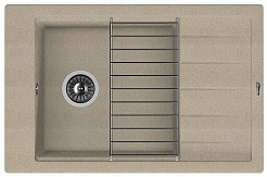 Florentina Мойка гранитная Липси 780Р с крылом песочный – фотография-1