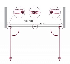 BelBagno Душевая дверь в нишу 168/195 ETNA-B-2-170-C-Cr – фотография-6