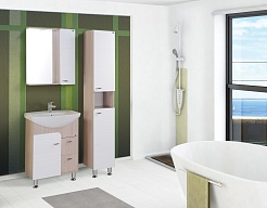 Onika Тумба с раковиной Стиль 60.13 белая/ясень шимо светлый – фотография-2