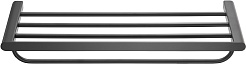 Milacio Полка для полотенец Ultra MCU.965.MB черная матовая – фотография-2