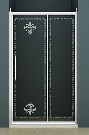 Cezares Душевая дверь в нишу RETRO-A-BF-1-110-CP-Cr – фотография-1