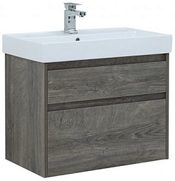 Aquanet Мебель для ванной Nova Lite 75 2 ящика, дуб рошелье – фотография-9