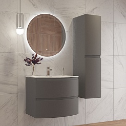 BelBagno Мебель для ванной Eco Cer-N 80 CZR-8073-80 sapfiro ручки матовые чёрные – фотография-12
