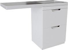 Mixline Тумба с раковиной Атлантик 110 R под стиральную машину белая