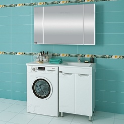 СанТа Тумба с раковиной Лидер 56 R напольная – фотография-3