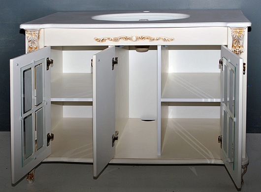 Атолл Тумба с раковиной Александрия 100 K айвори – картинка-3