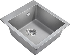 Milacio Мойка кухонная Murcia 46 Cuarzo серая металлик