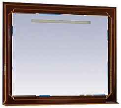 Misty Зеркало для ванной Praga 120 бордо патина – фотография-1