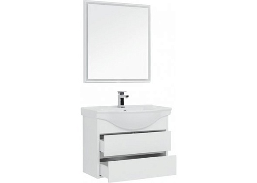 Aquanet Комплект мебели Сидней 80 белый – картинка-3