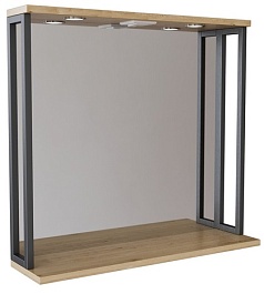 Mixline Мебель для ванной Бруклин 80 дуб бунратти – фотография-3